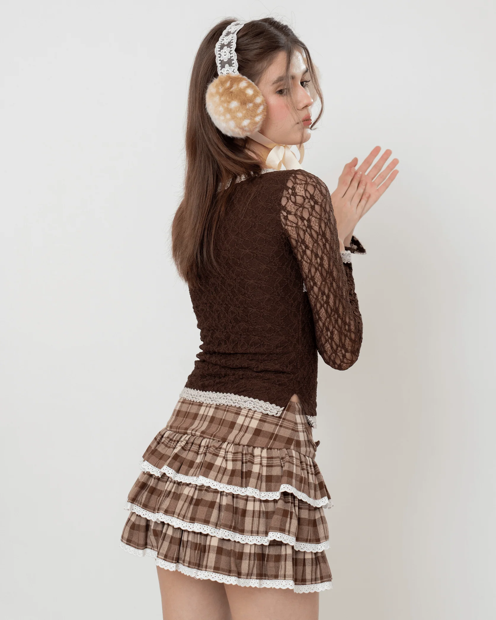 Mocha Lace Top - Image 7