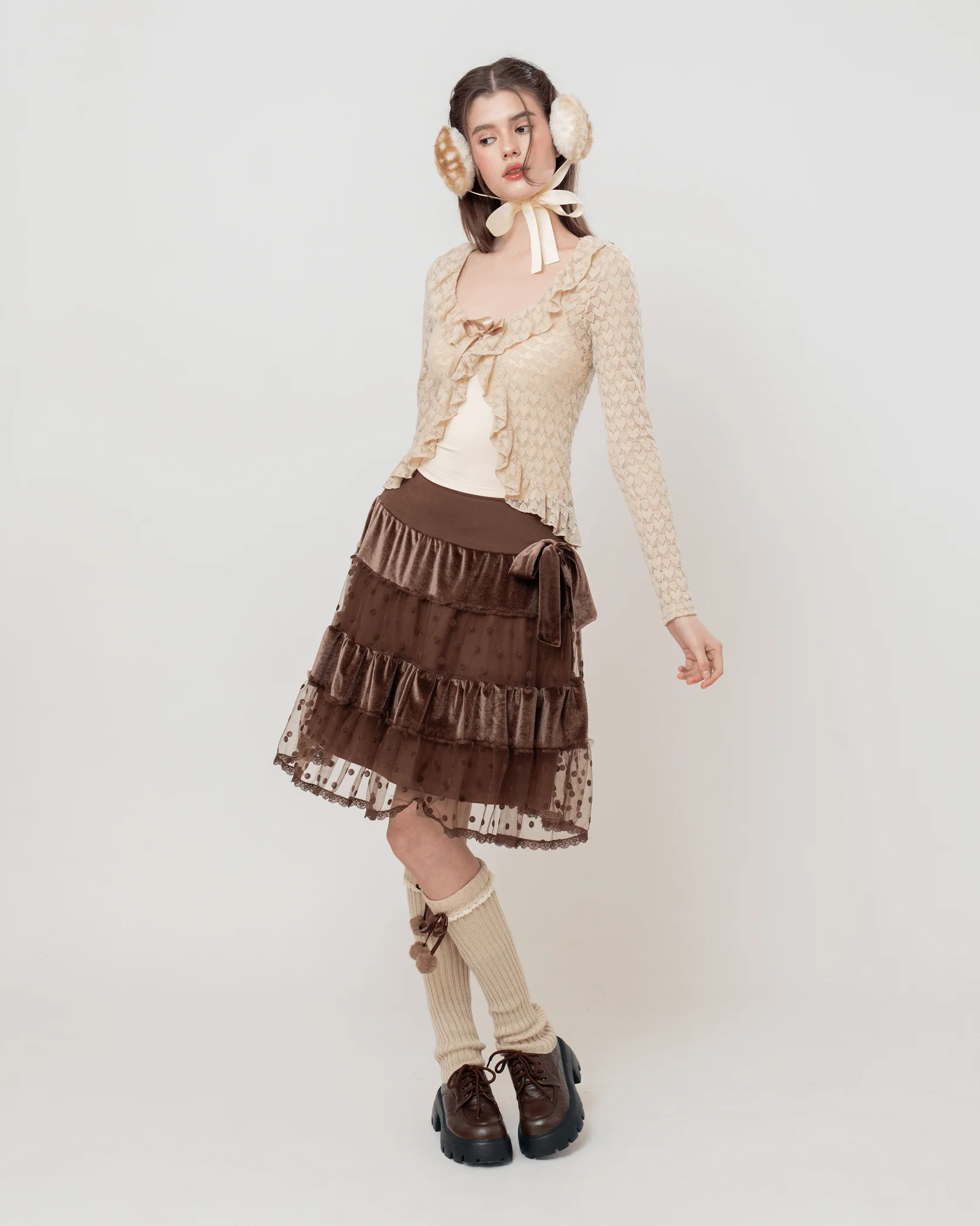 Mocha Midi Skirt - Image 4