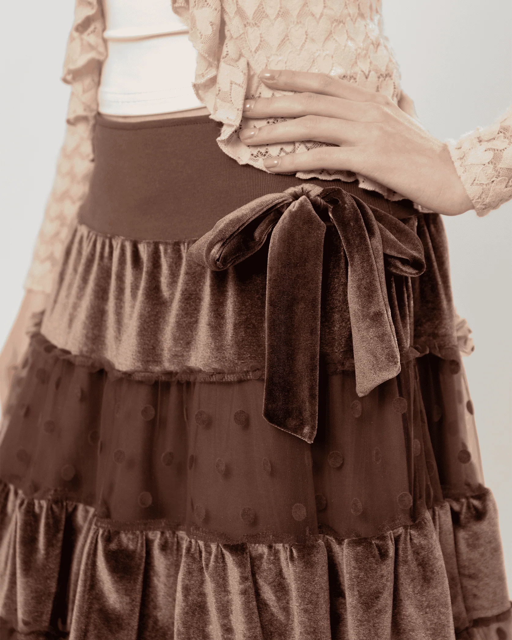 Mocha Midi Skirt - Image 6