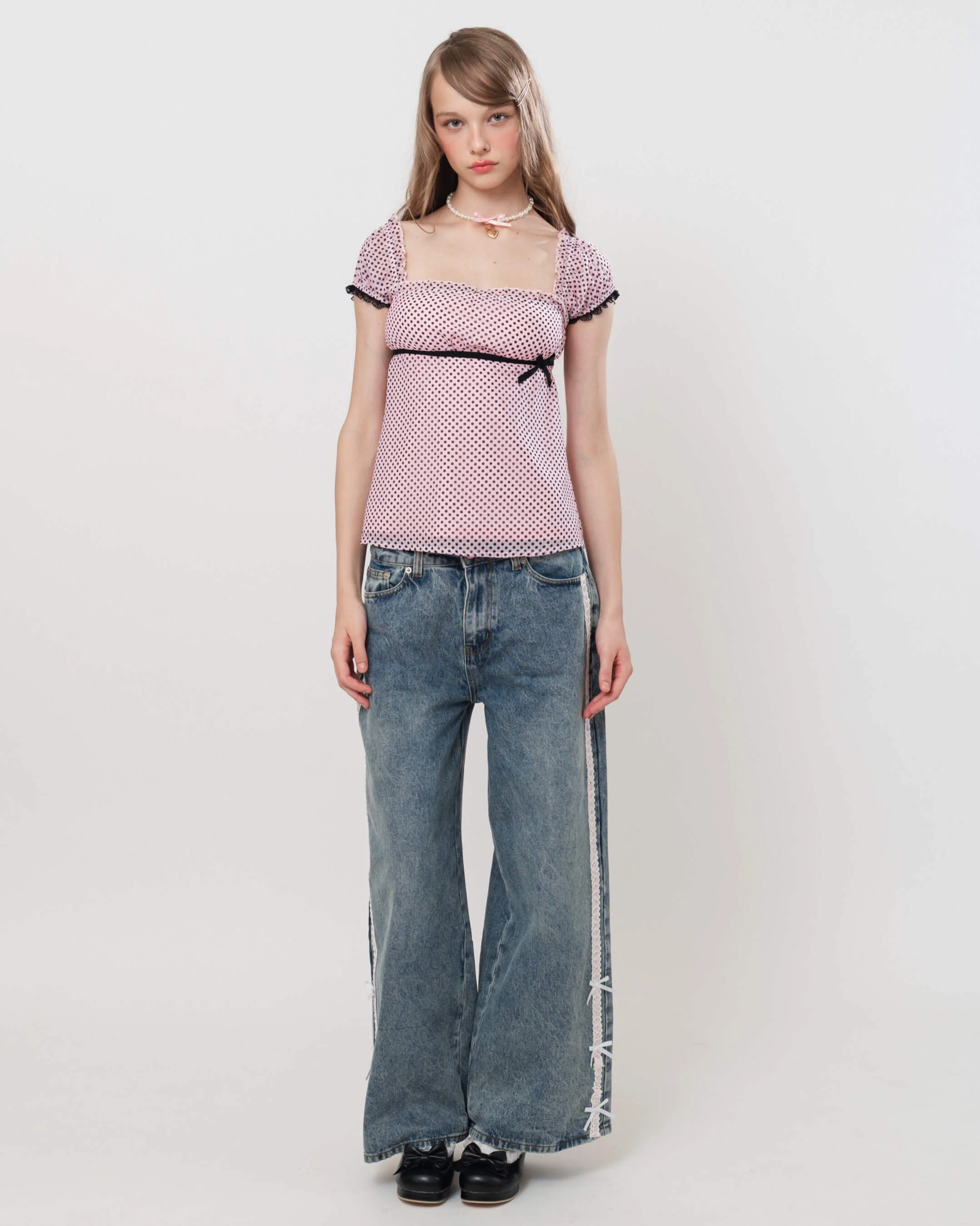 Pink Polka Blouse - Image 4