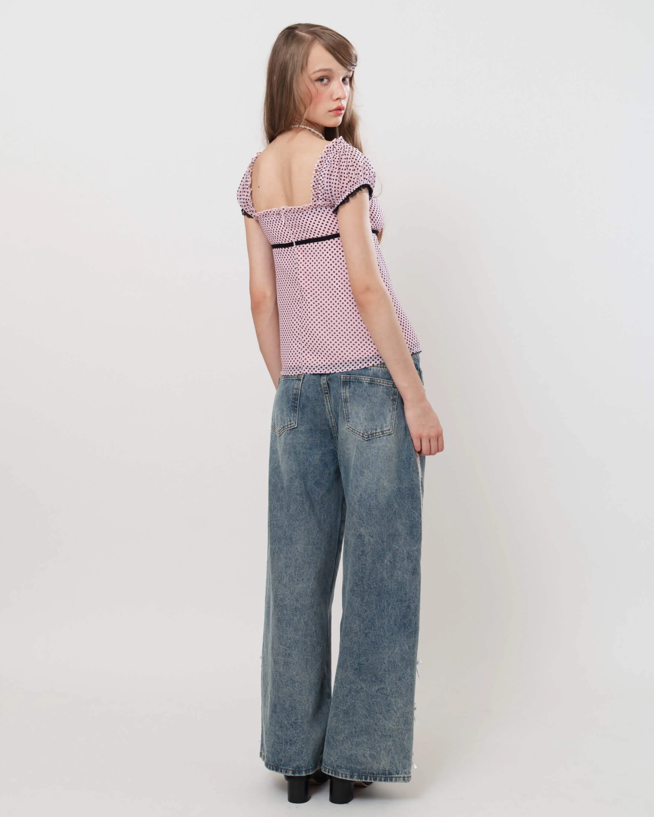 Pink Polka Blouse - Image 6