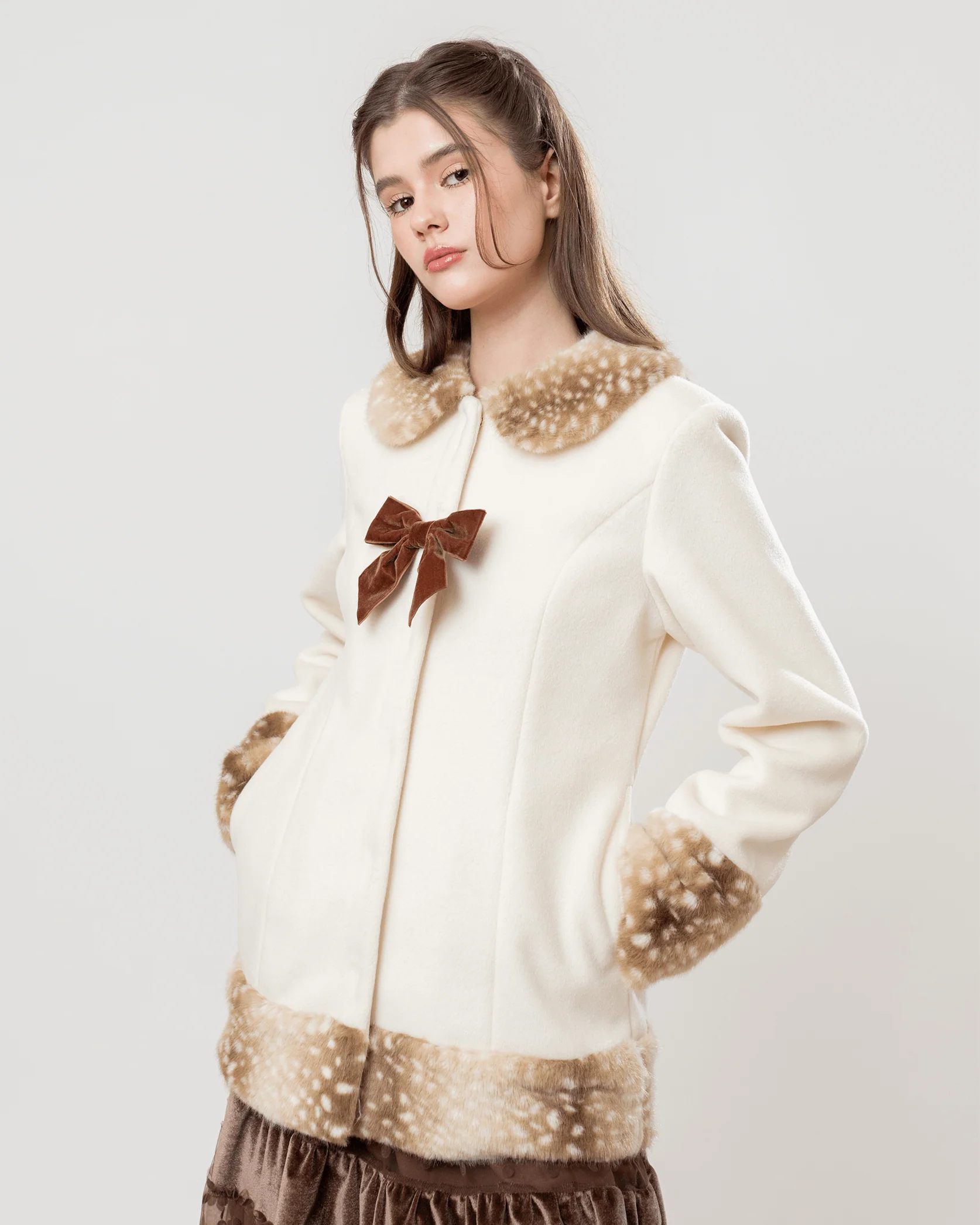 Vanilla Bow Coat - Image 3
